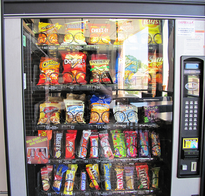 Campus vending machines earn a D-